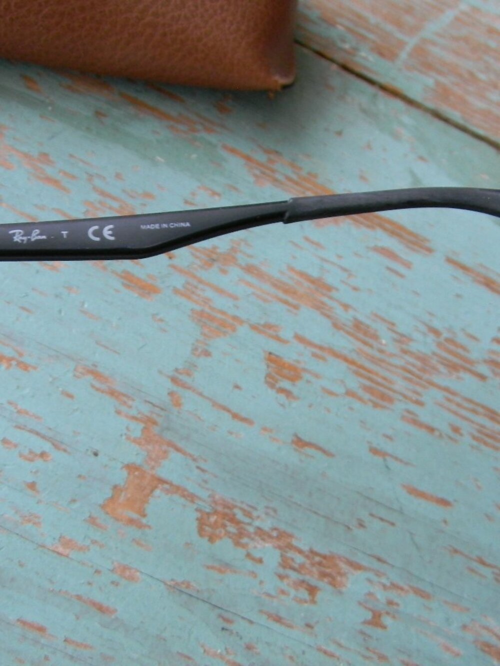 RAY-BAN BLACK AVIATOR SUNGLASSES & CASE **FRAMES ONLY, HAVE PRESCRIPTION LENSES - Picture 3 of 7